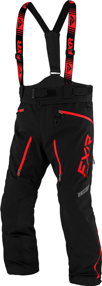 FXR Mission Lite Bib Pants black M Figure 4