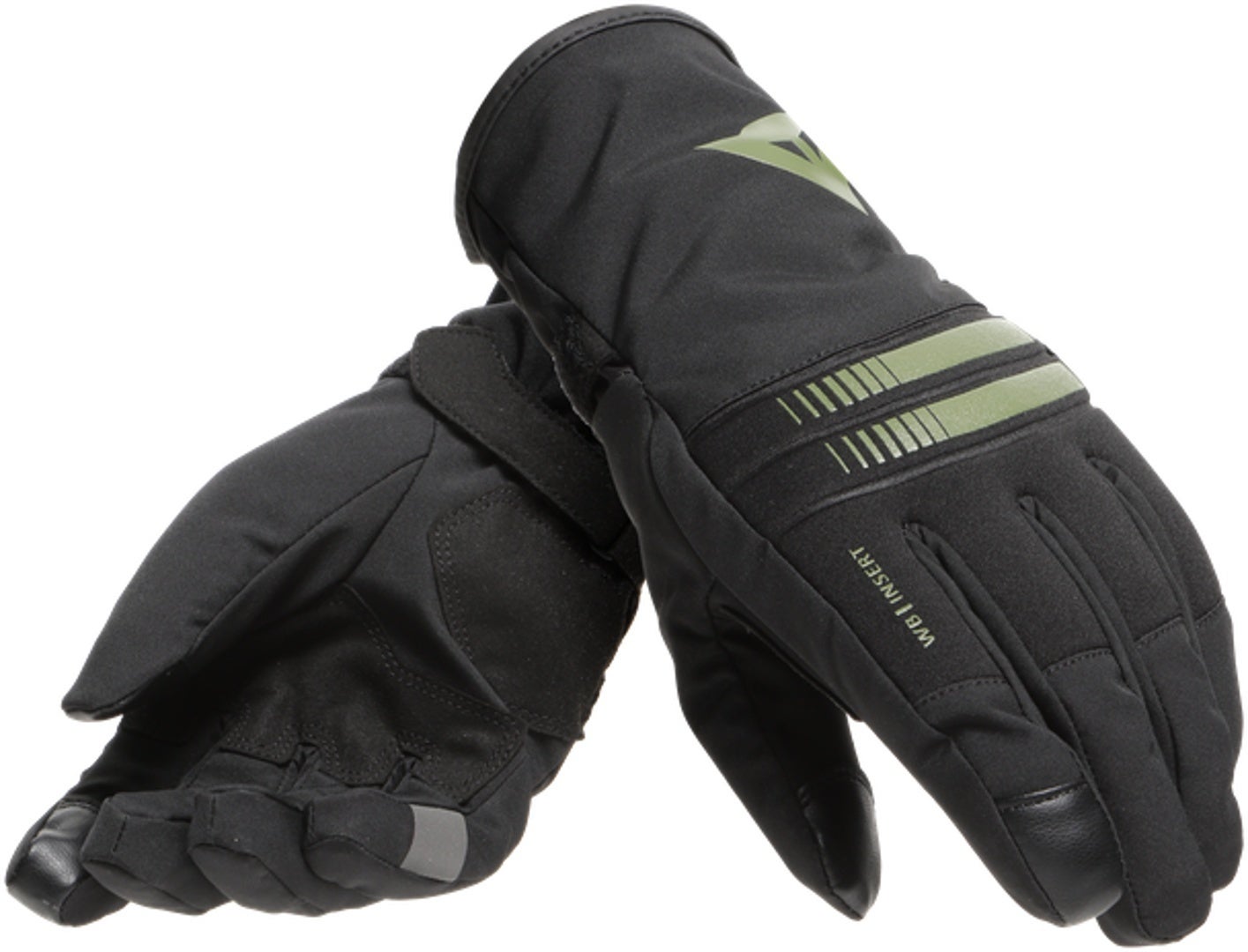 Dainese Plaza 3 D-Dry Damer Motorcykel Handsker sort/grøn XL Figur 1