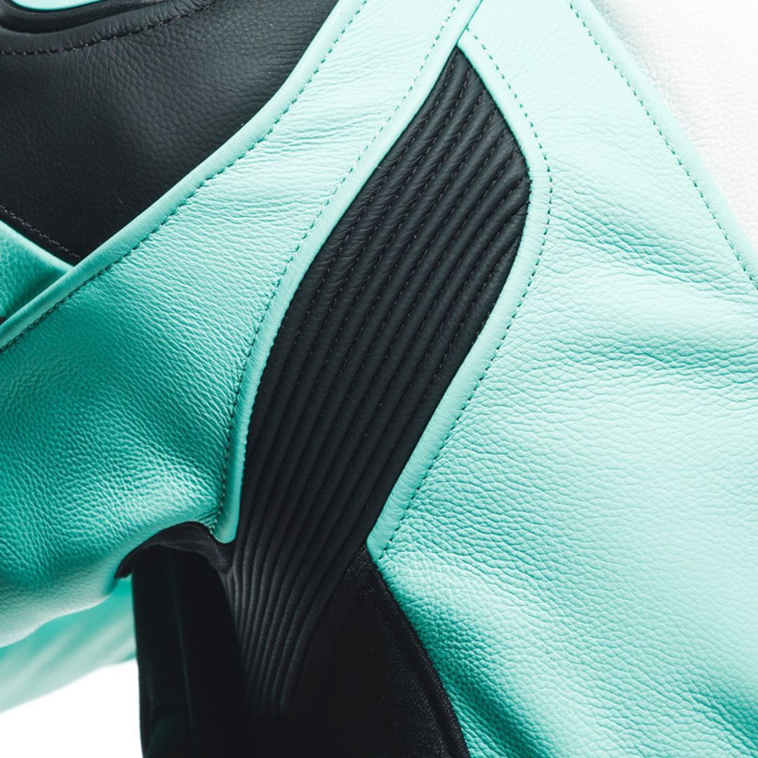 Dainese Mirage Todelt dame motorcykel læderdragt sort/grå/grøn 42 Figur 8