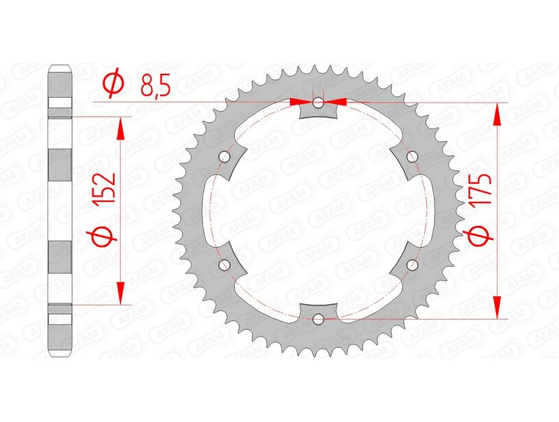 AFAM Standard stålkrone 12207 - 428 Figur 2