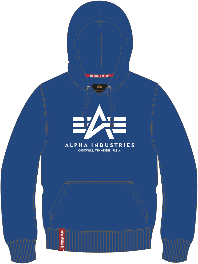 Alpha Industries Basic Bluza z kapturem Elektryka Niebieski S Rysunek 1
