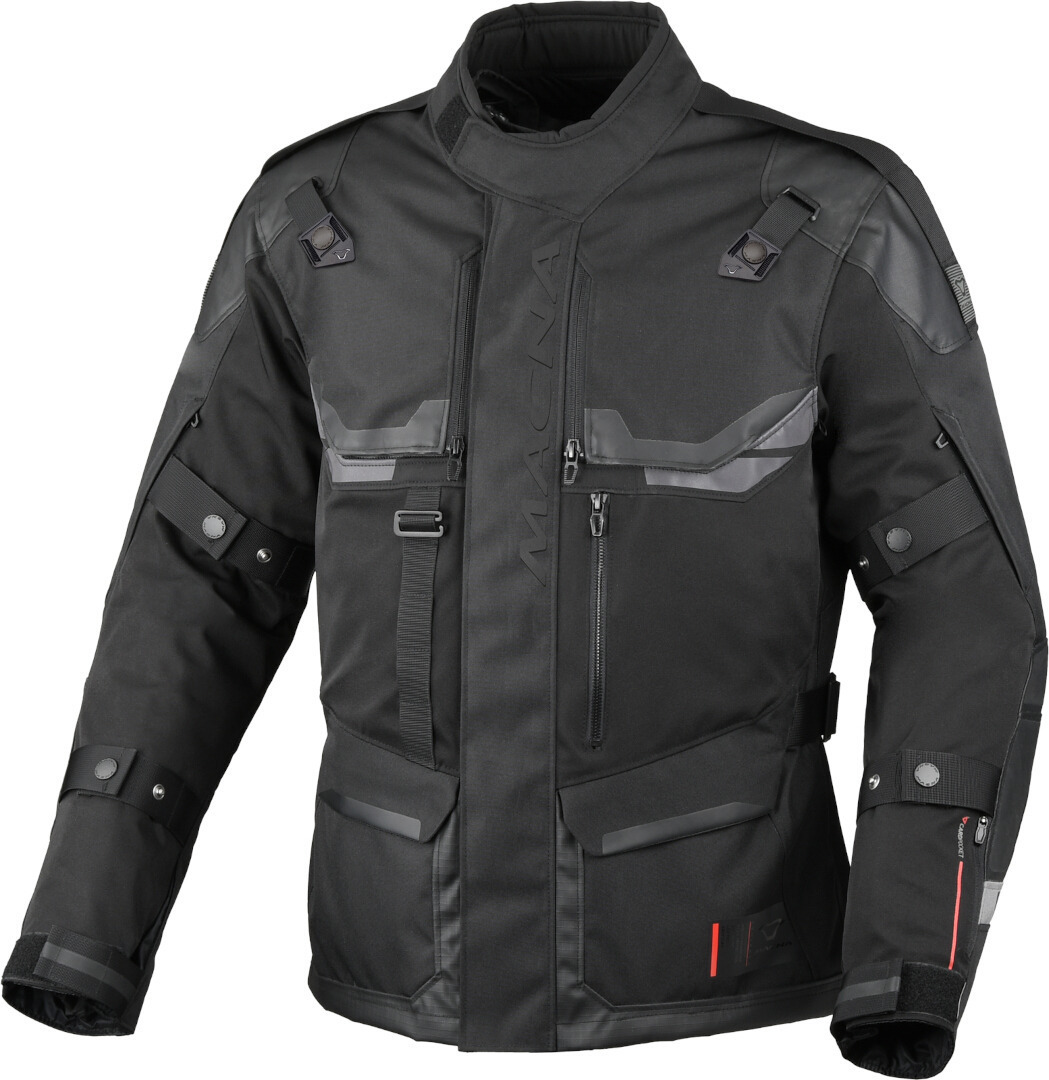 Macna Touros wasserdichte Motorrad Textiljacke schwarz 6XL Abbildung 1