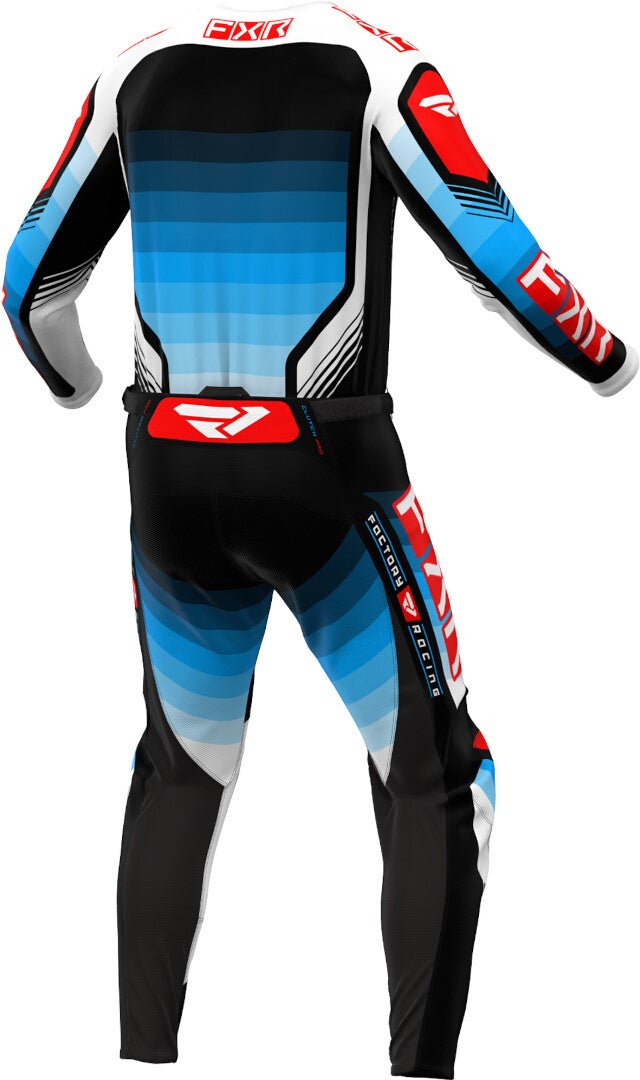 FXR Clutch Pro 2024 Motocross Pants black/white/blue/red 36 Figure 2