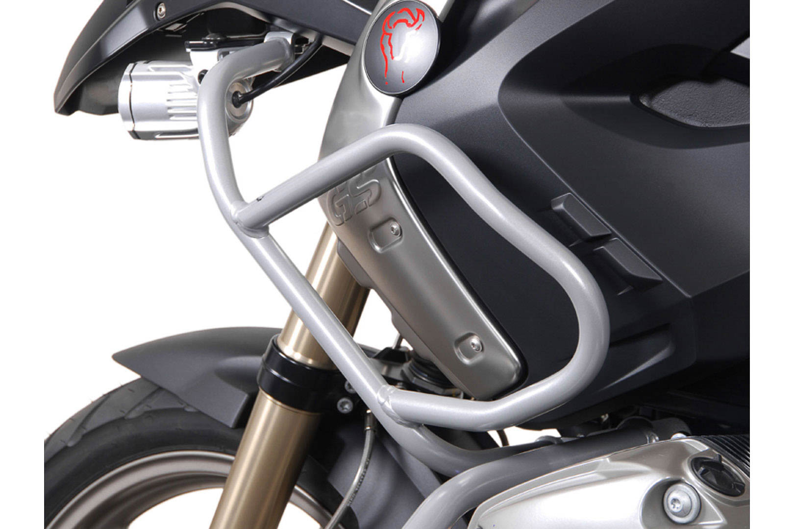 SW-Motech Övre kraschstång - Silver. BMW R1200GS (08-12). Endast med cras bar. Figur 3