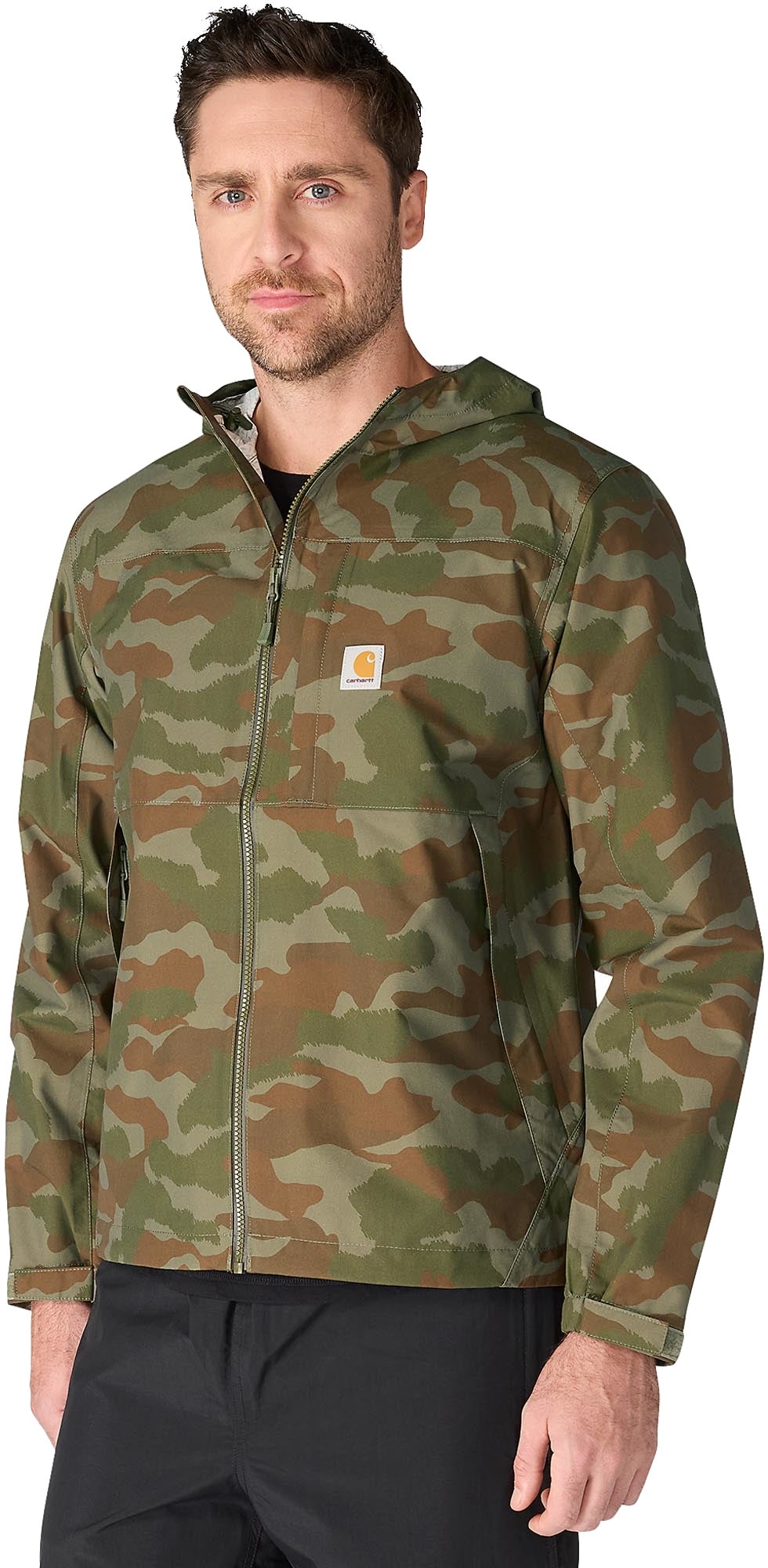 Carhartt Monterey Kurtka przeciwdeszczowa Kamuflaż/Zielony M Rysunek 2