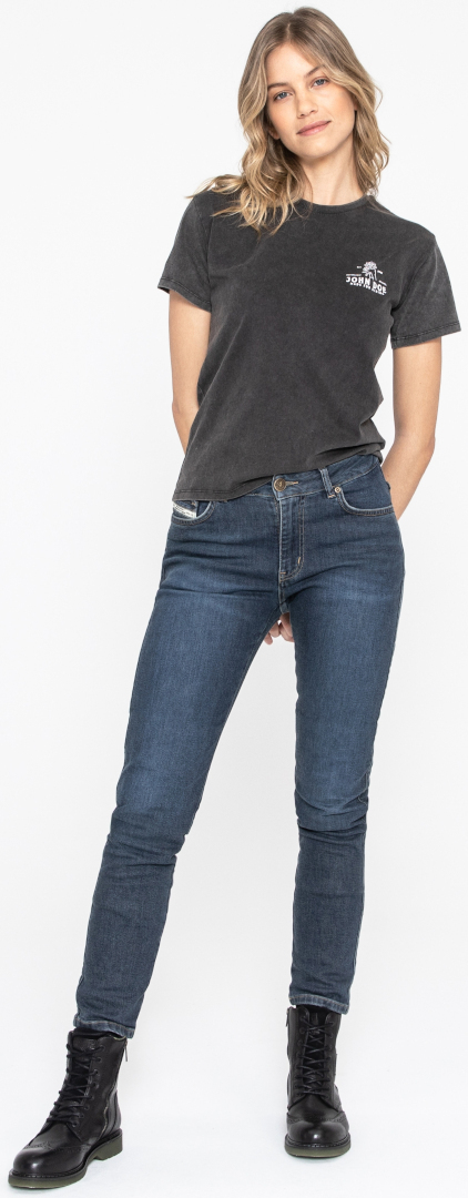 John Doe Jane High Mono XTM Jeans moto donna Indaco 30/34 Figura 8