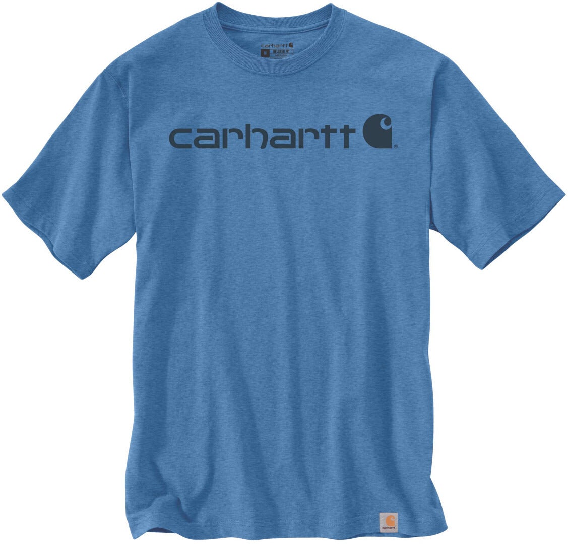 Carhartt EMEA Core Logo Workwear Short Sleeve Triko Indigo S Obrázek 1
