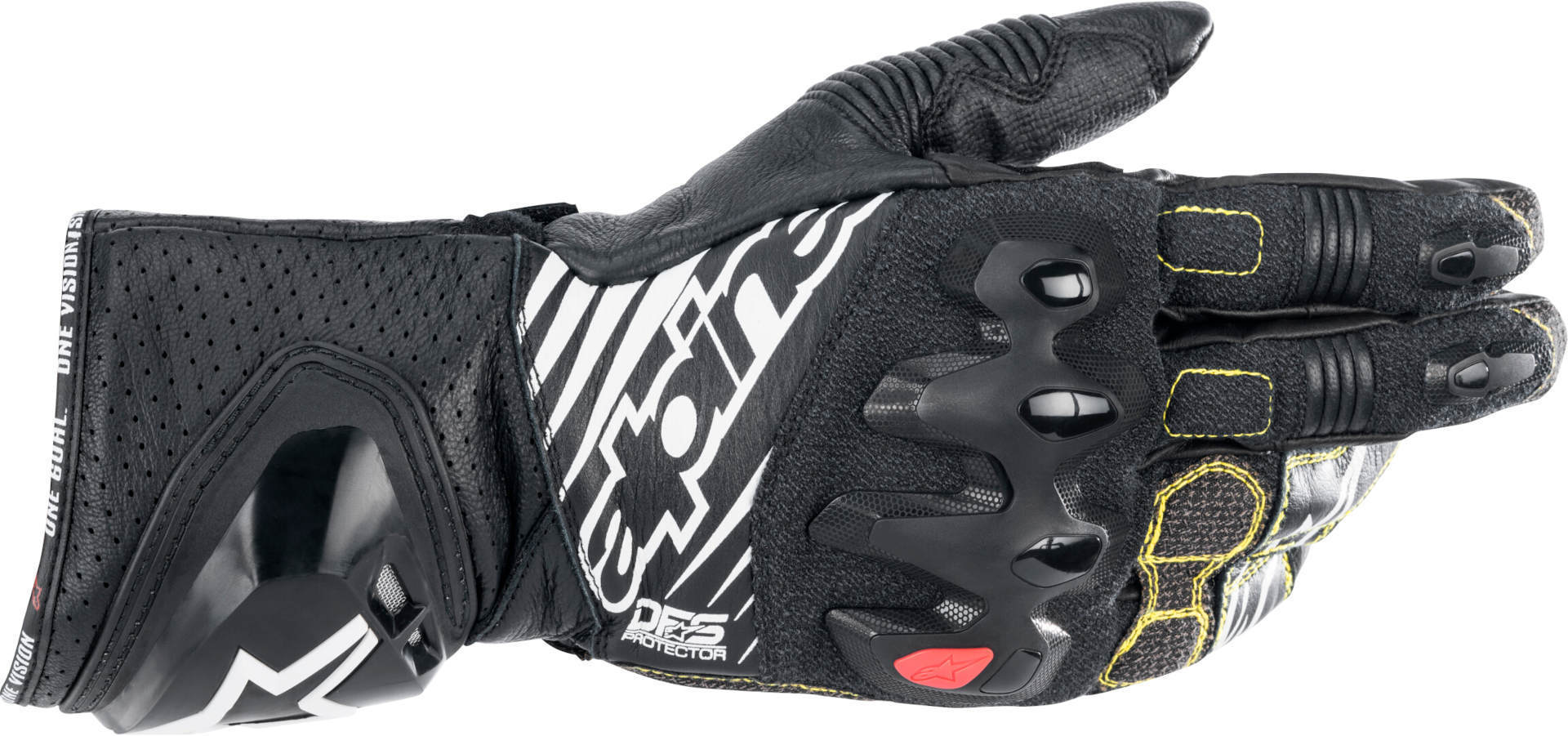Alpinestars GP Tech V2 Motorcykel handske Sort/hvid 2XL Figur 1