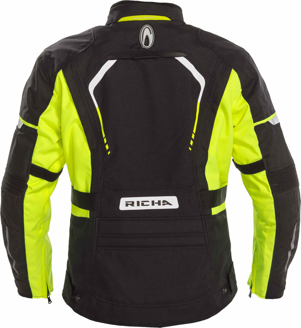 Richa Phantom 2 imperméable à l’eau dames moto textile veste noir/jaune L Figure 2