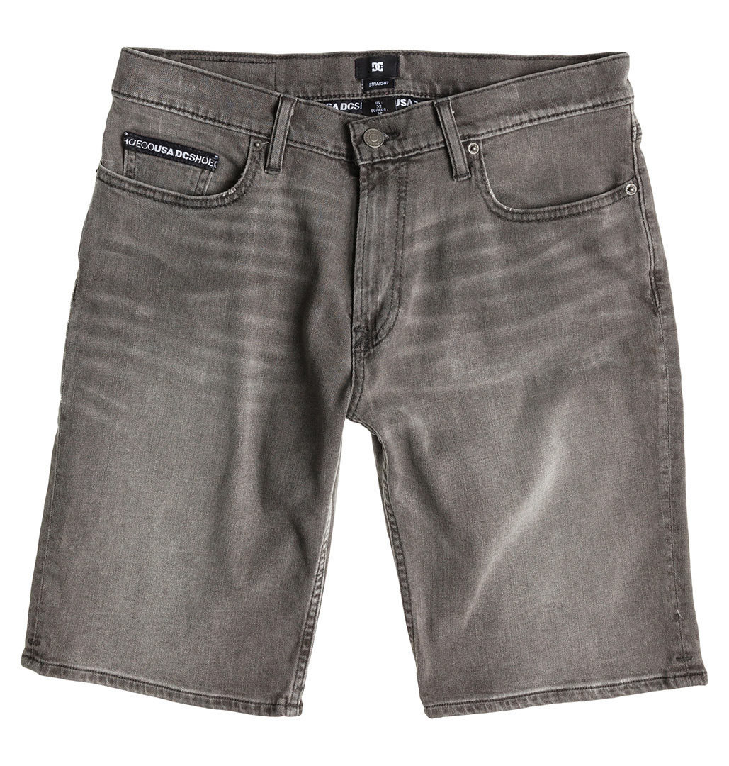 DC Worker Straight Denim Short Blanchiment indigo 34 Figure 7