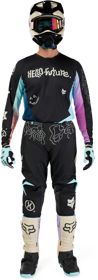 FOX 180 Hello Future Special Edition Motocross bukser Sort 30 Figur 13
