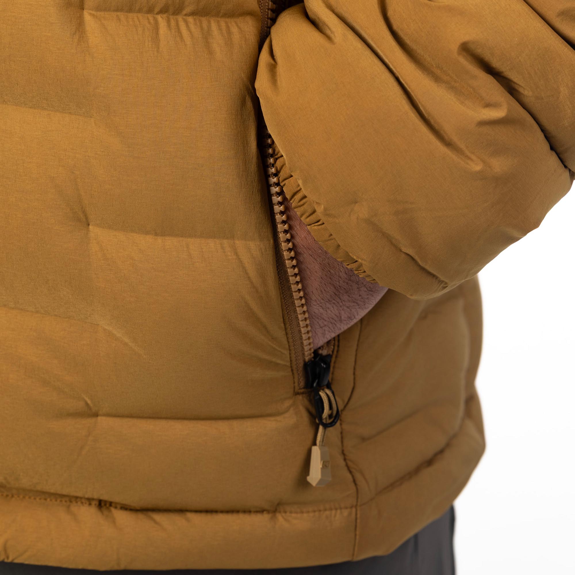 Klim Boulder Stretch Down Hooded Jacket brown S Figure 8