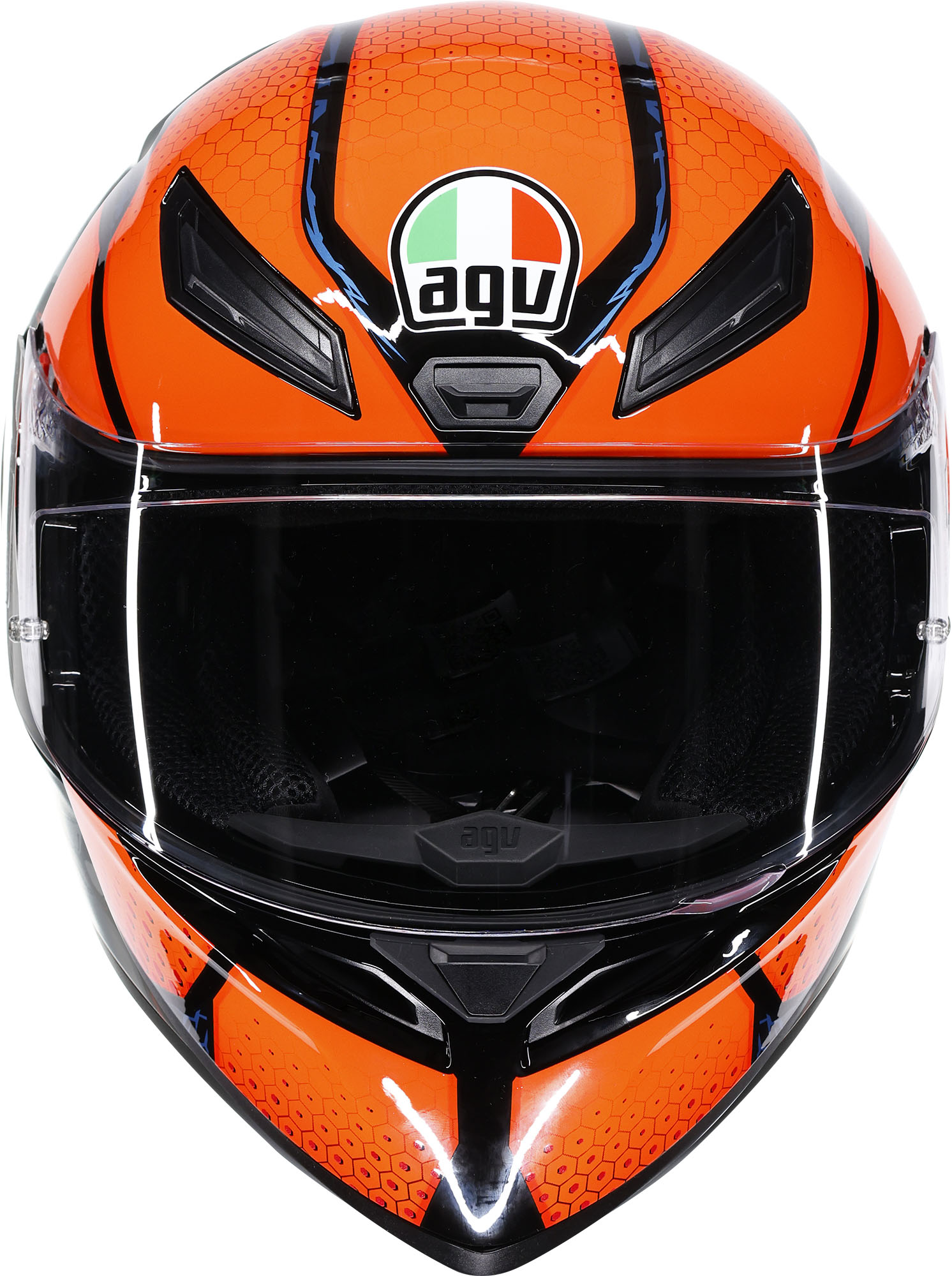 AGV K1 S Speedarmor Cască Negru/Albastru/Portocaliu M (57/58) Figura 2