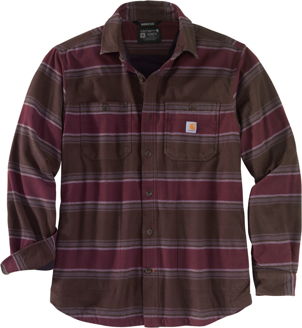 Carhartt Hamilton Fleece Lined skjorta Mörkbrun S Figur 1