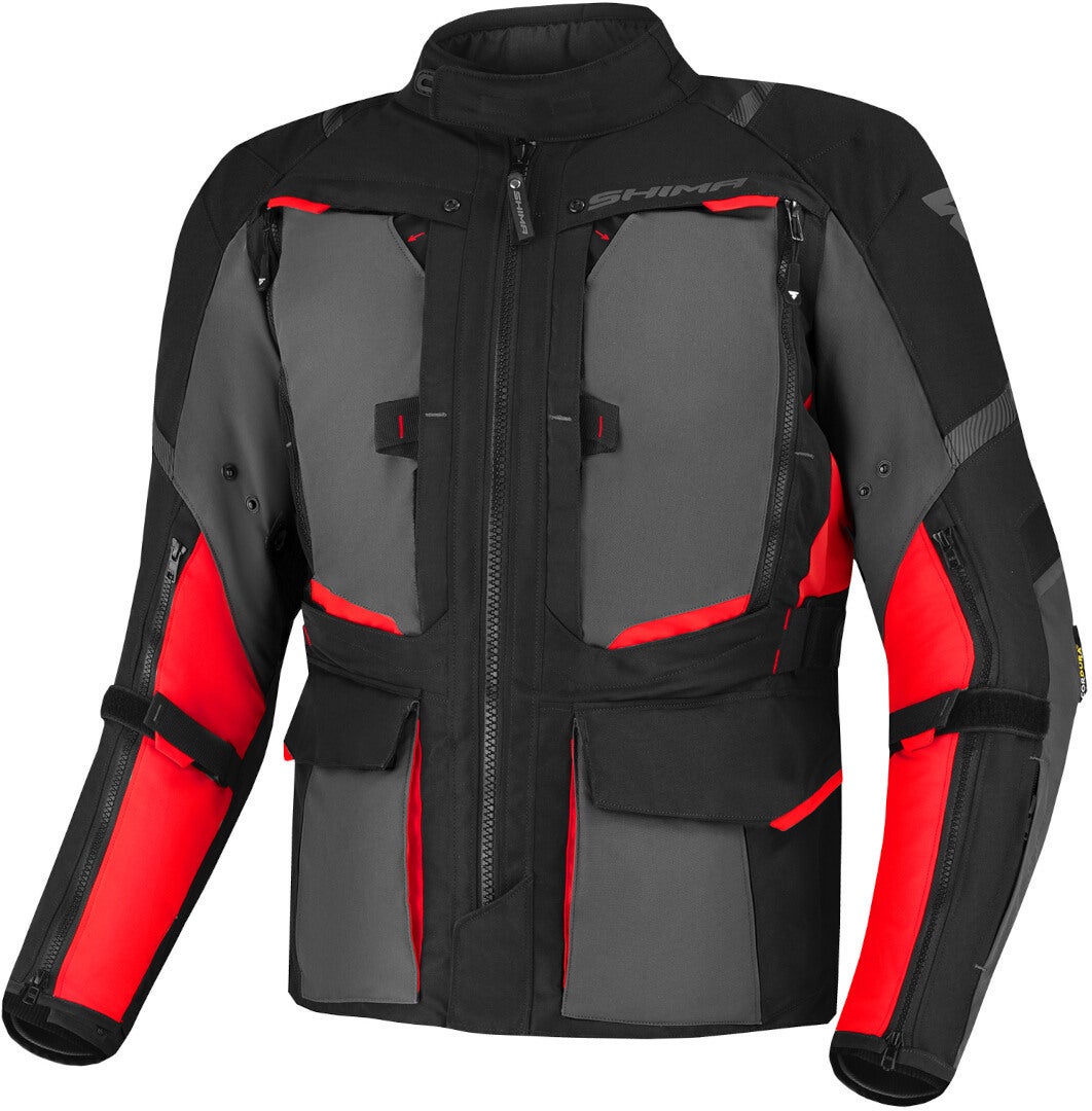 SHIMA Hero 2.0 waterproof Motorcycle Textile Jacket black/red L Figure 1