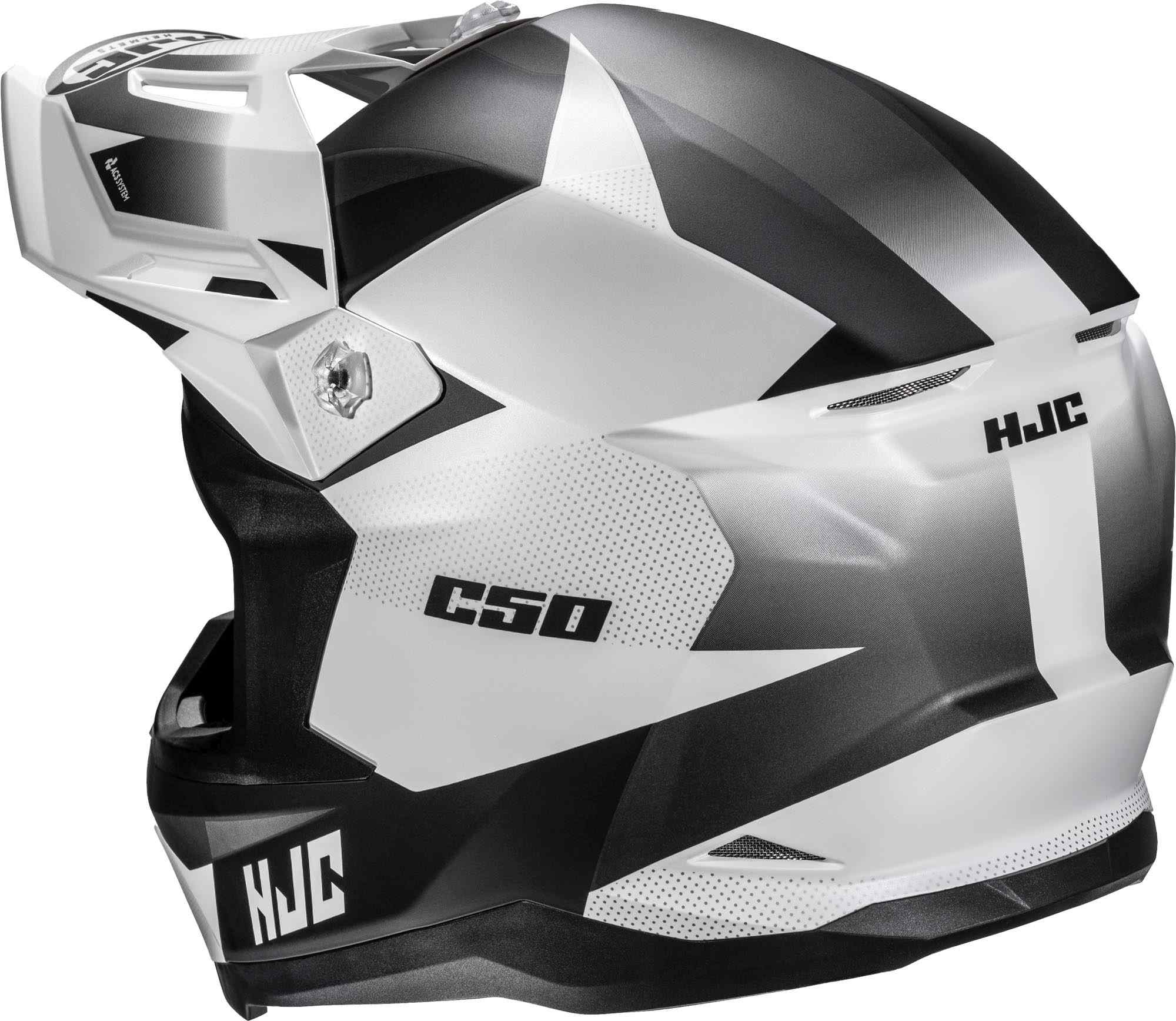HJC C50 Slide Casco da motocross nero/bianco/grigio S (55/56) Figura 3