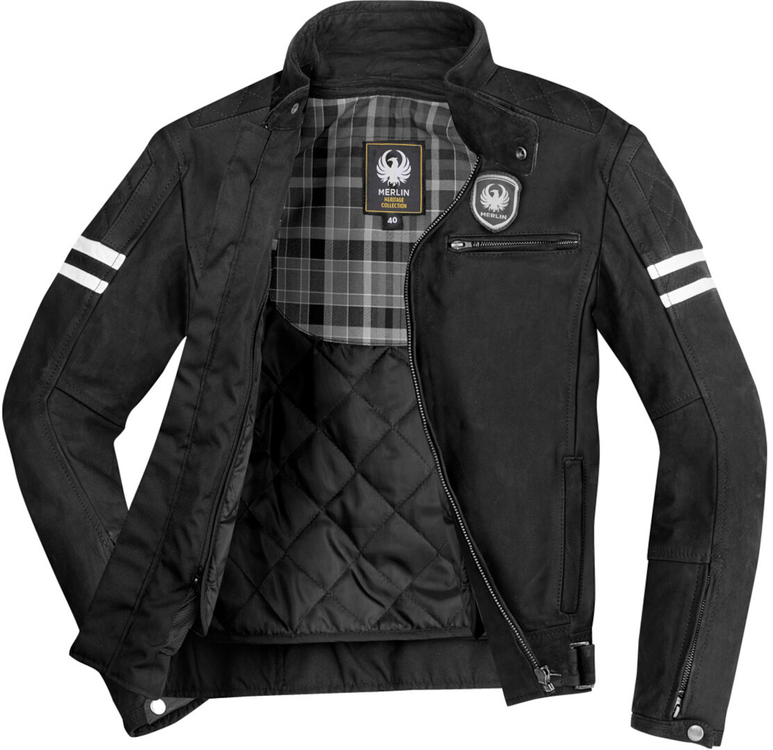 Merlin Hixon Heritage Motorcycle Leather Jacket black XL Figure 5