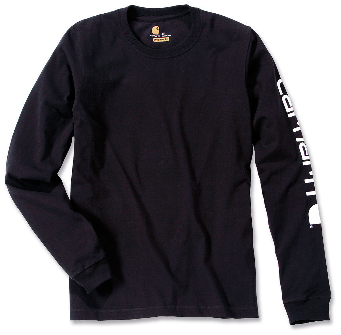 Carhartt Logo Longsleeve Sort M Figur 1