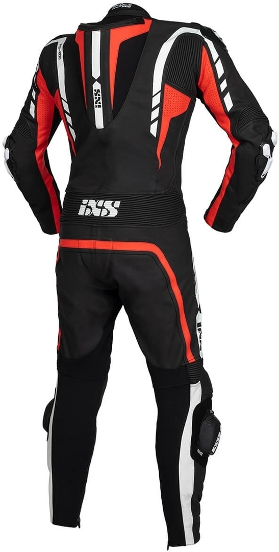 IXS Sport RS-800 1.0 Costum de piele de motocicletă One Piece Negru/Roșu/Alb 52 Figura 2