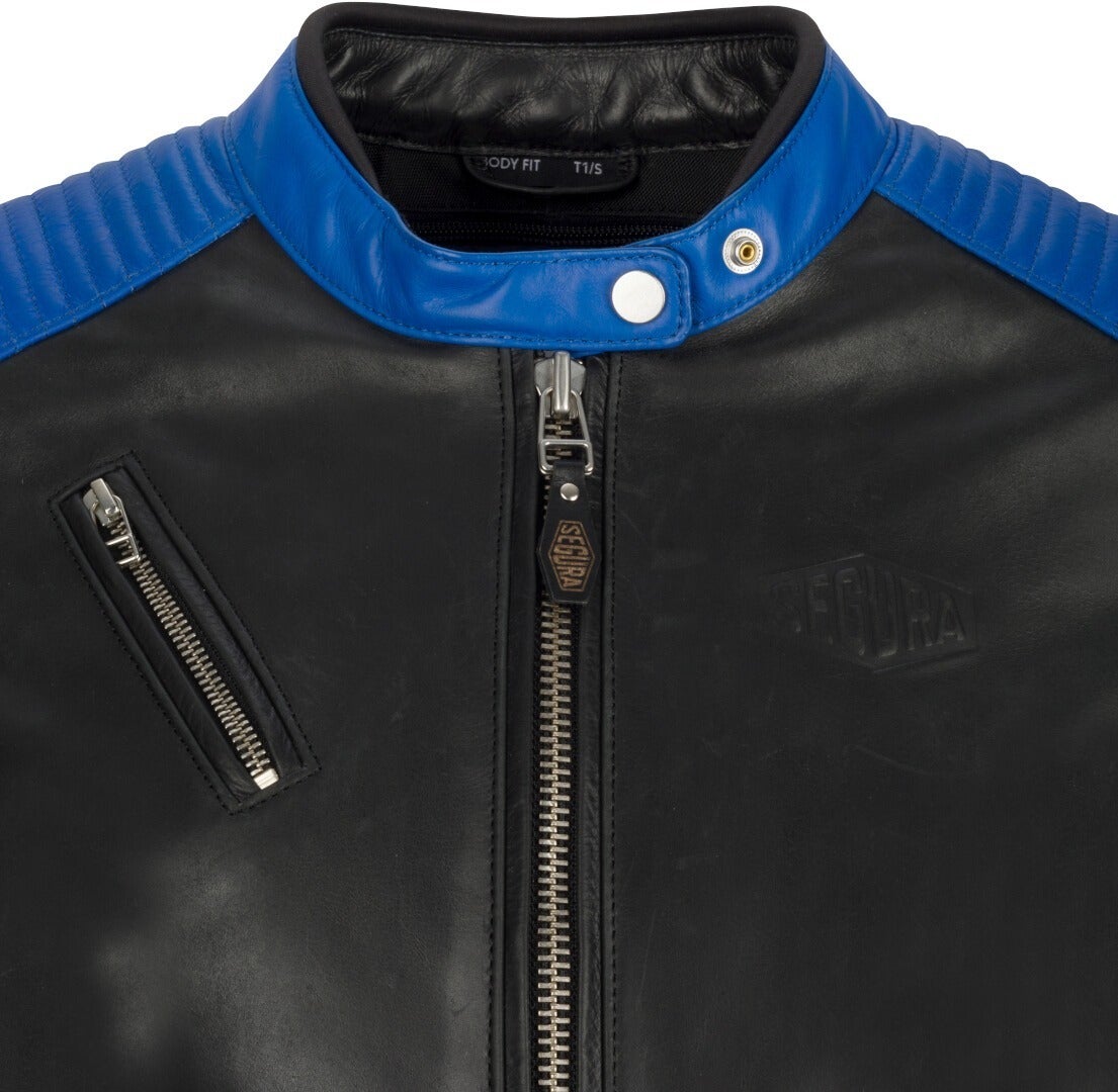 Segura Romeo Ladies Motorcycle Leather Jacket black/blue/white 46 Figure 4