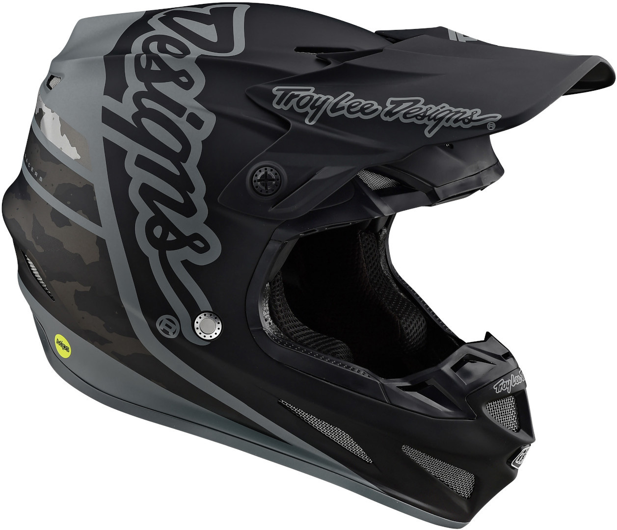 Troy Lee Designs SE4 Silhouette MIPS Motocross Hjälm svart/kamouflage S Figur 3