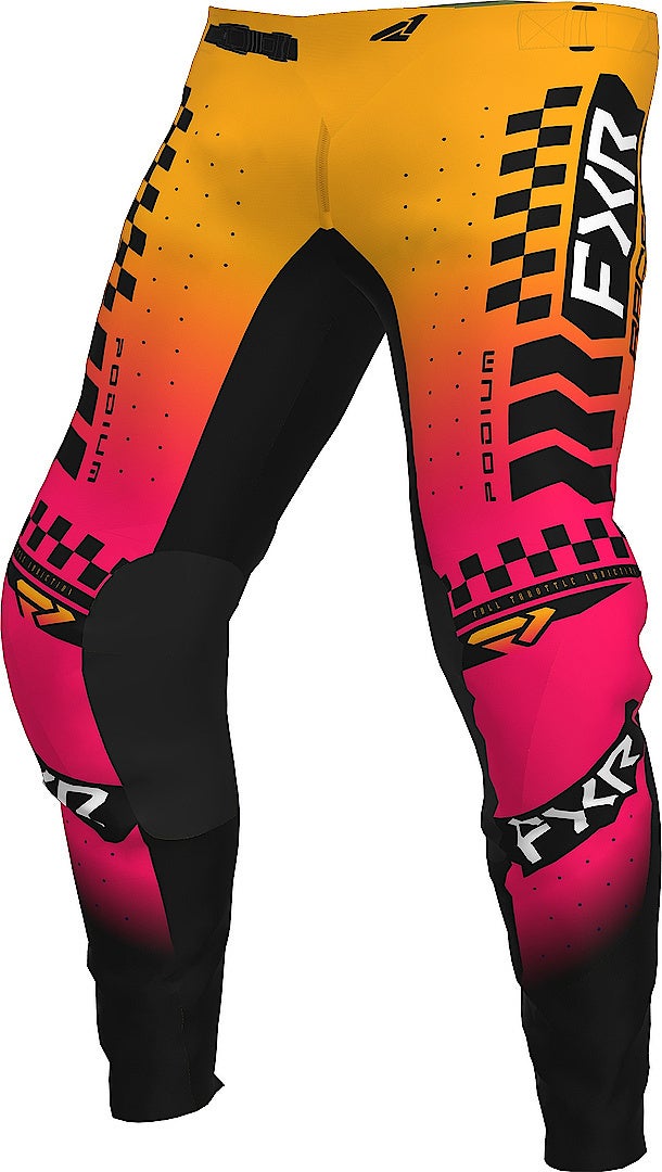 FXR Podium Gladiator 2023 Motocross Pants yellow/magenta 34 Figure 1