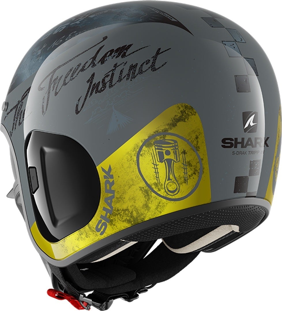 Shark S-Drak 2 Tripp In Jet hjelm grå/sort XL (61/62) Figur 3