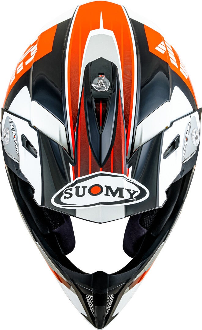 Suomy X-Wing Amped E06 Motocross hjelm sort/hvid/orange XXL (63) Figur 8