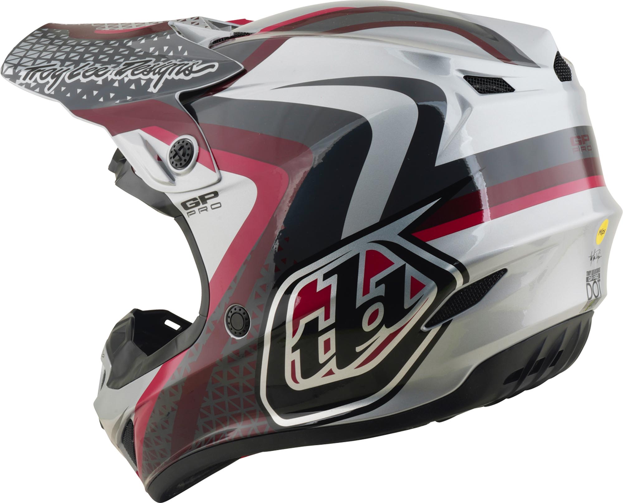 Troy Lee Designs GP Pro MIPS Slides Motocross čelada siva S (55/56) Slika 5