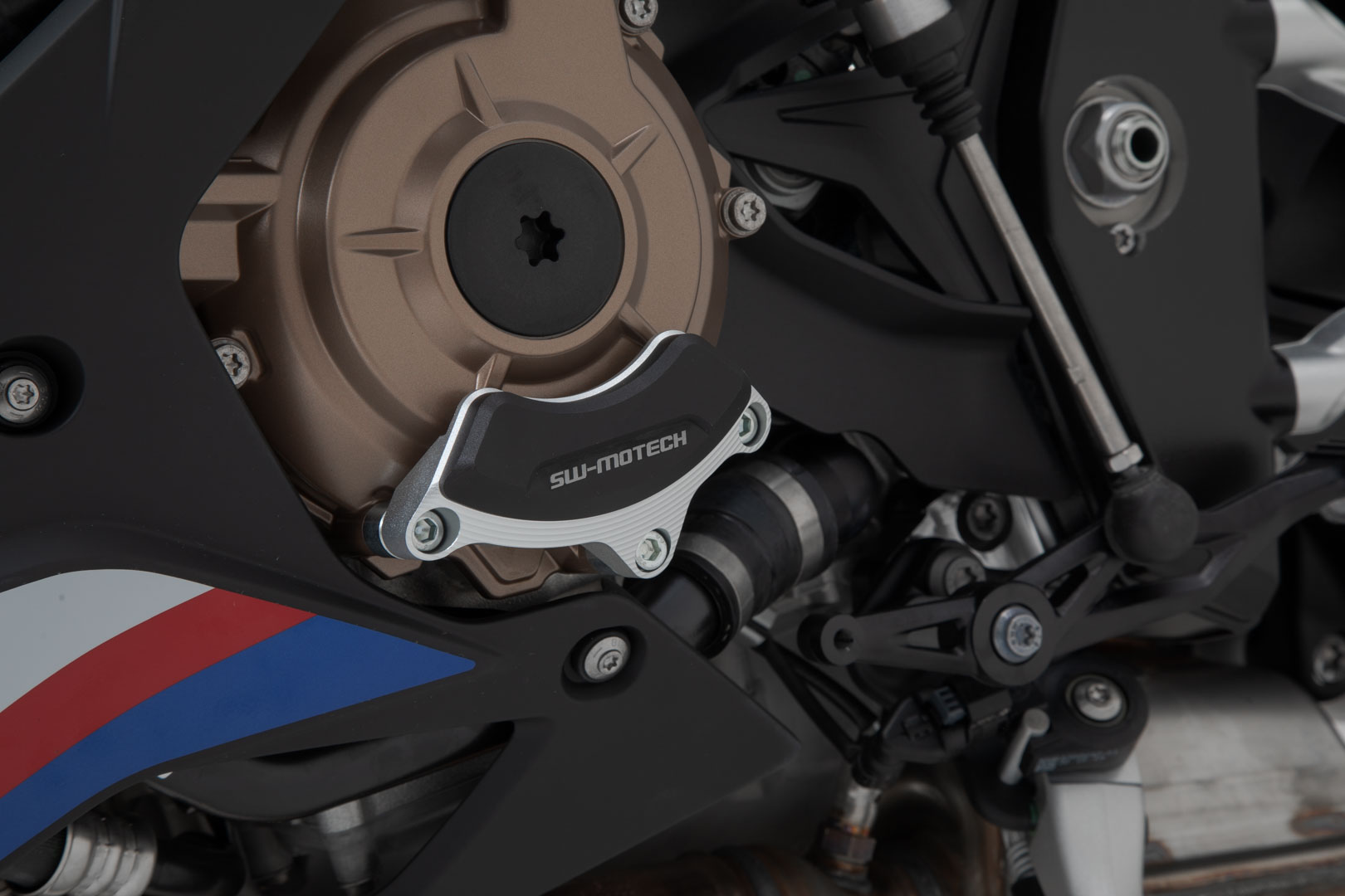 Protector pentru carcasa motorului SW-Motech - Negru/argintiu. S1000RR(19-)/R(21-), M1000R(22-). Figura 2