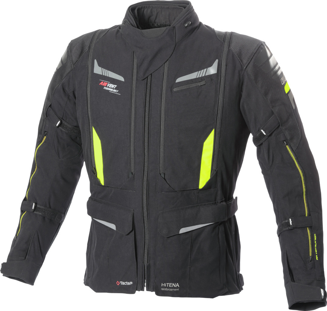 Büse Agadir Motorcycle Textile Jacket black/yellow 62 Figure 1
