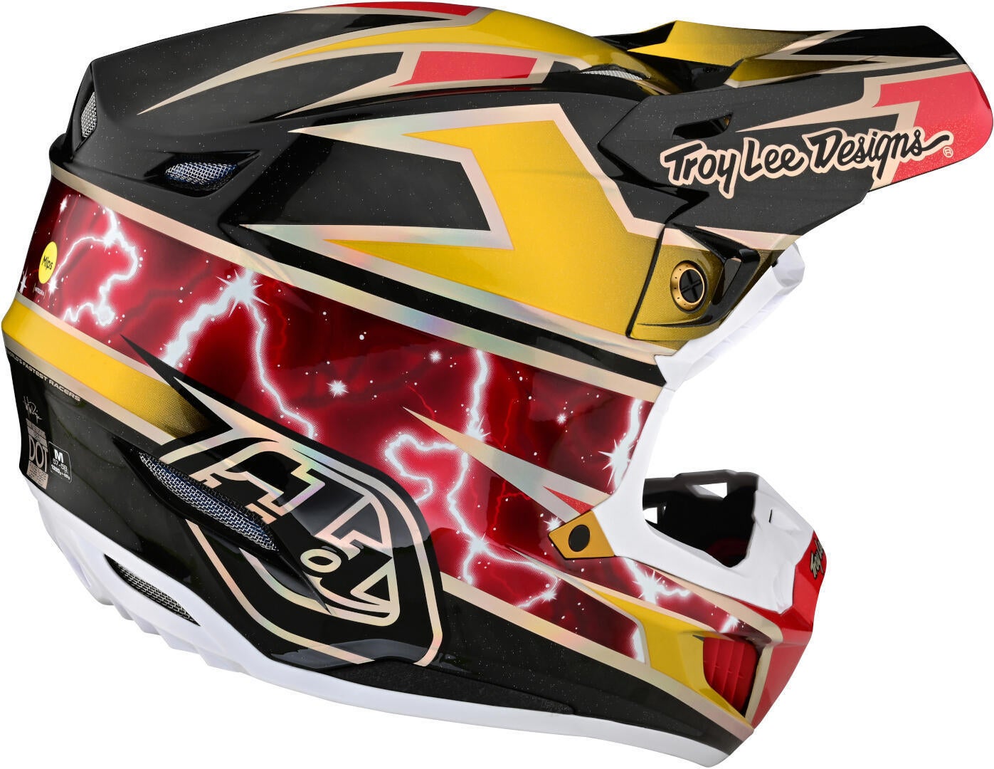 Troy Lee Designs SE5 Lightning MIPS Carbon Motocross Helmet Gold M (57/58) Figure 5