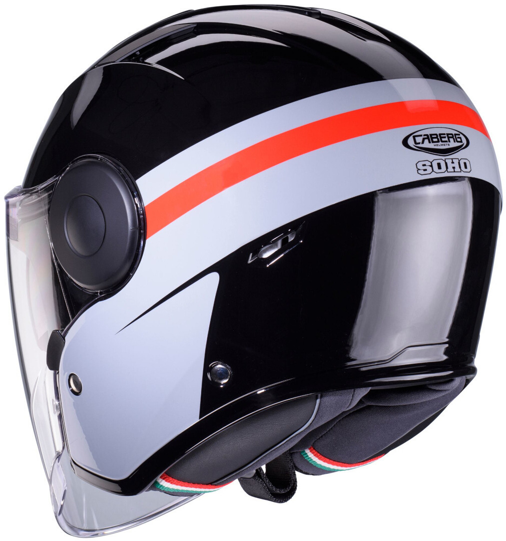 Caberg Soho Zephir Jethelm schwarz/grau/rot L (59/60) Abbildung 3