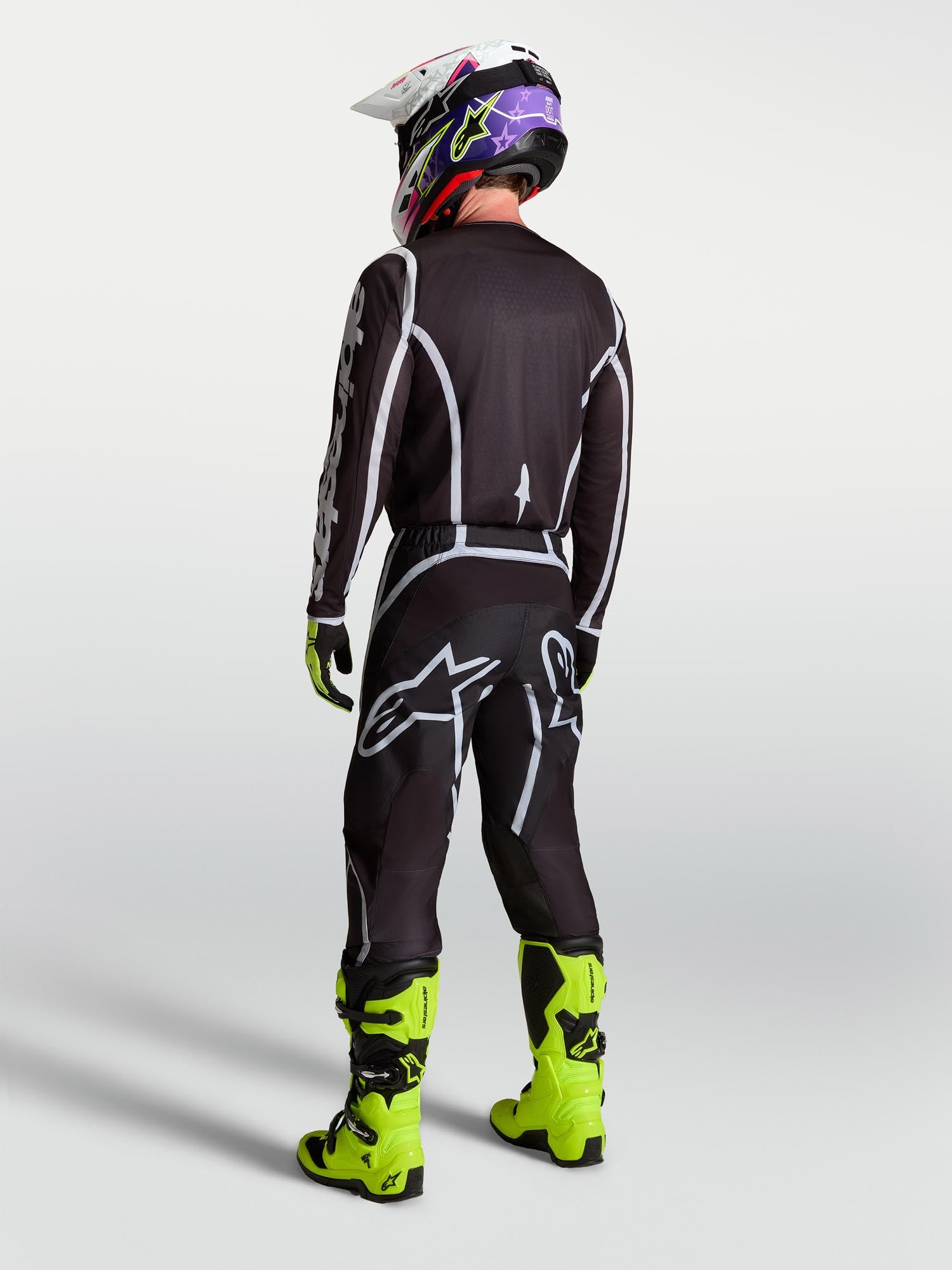 Alpinestars Fluid Apex V2 Motocross Jersey schwarz/silber 2XL Abbildung 8