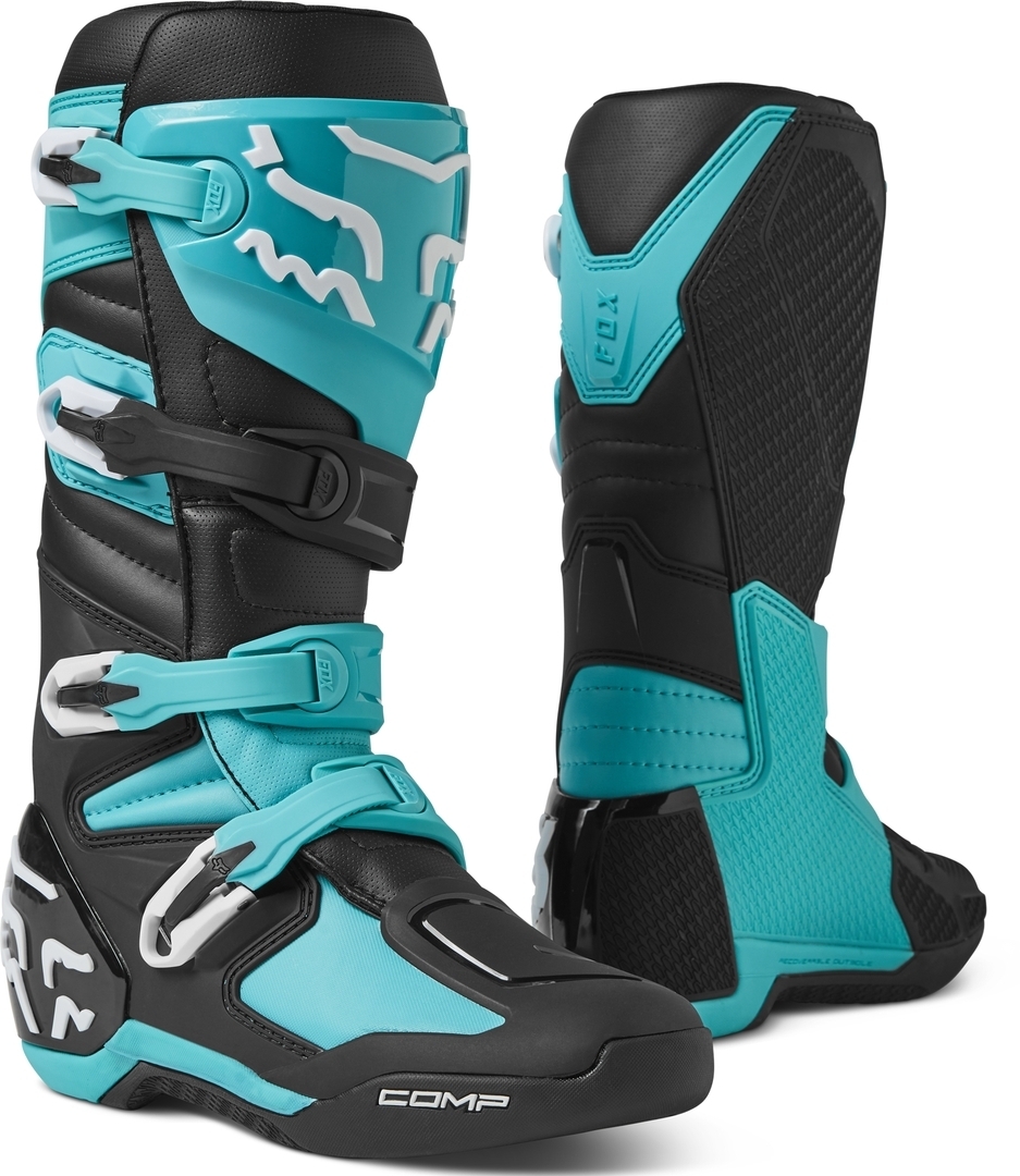 FOX Comp Bottes de motocross turquoise 14 Figure 1