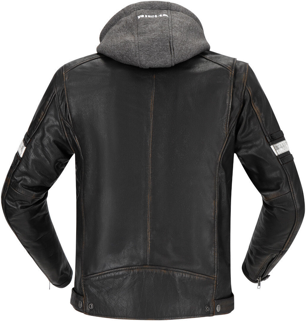 Richa Toulon 2 Motorcycle Leather Jacket black/brown 64 Figure 5