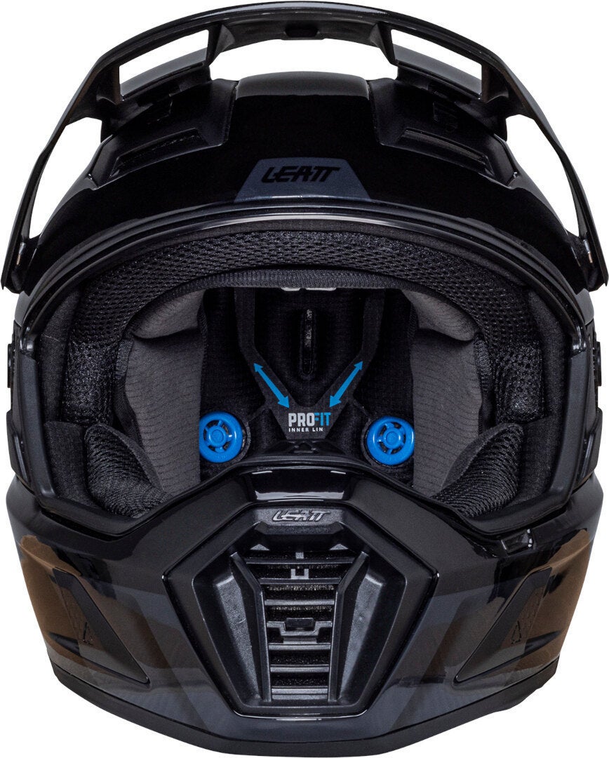 Side view of Leatt ADV 8.5 Helmet with Goggles
