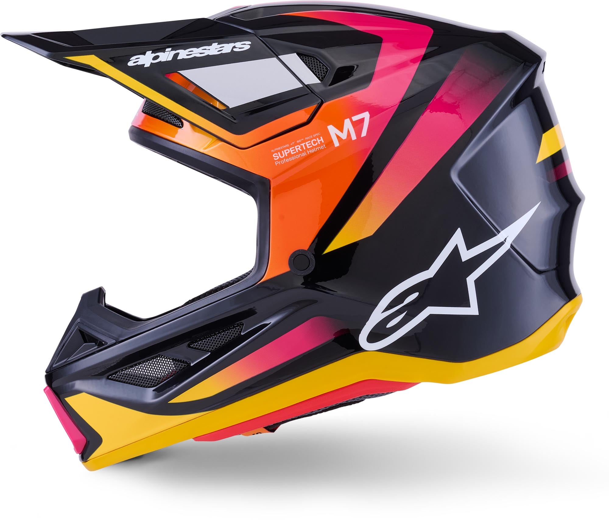 Alpinestars S-M7 Rise Motokrosová přilba Černá/růžová XL (61/62) Obrázek 6