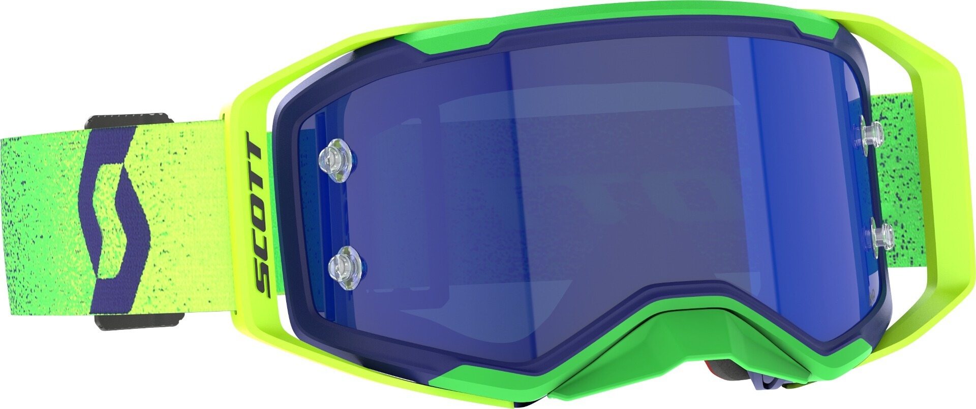 Scott Prospect 2.0 AMP Chrome Ochelari de motocross mov/galben Figura 1