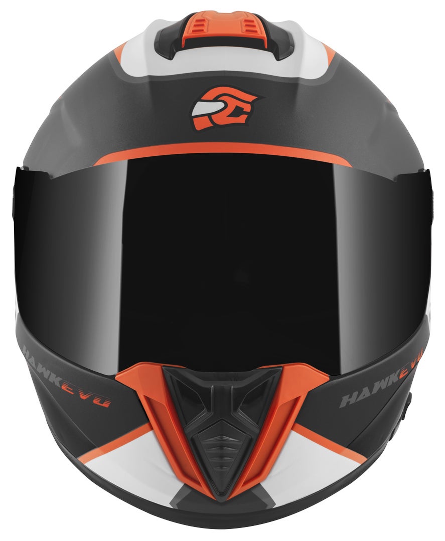 FC-Moto Hawk EVO-X Hjelm sort mat/hvid/orange L Figur 4