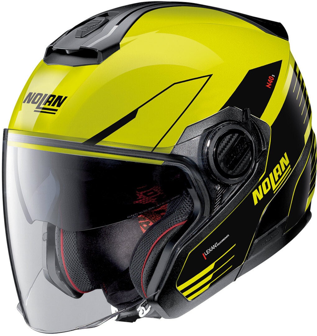Nolan N40-5 Zefiro 2023 N-Com Cască cu reacție negru/galben-neon S (56) Figura 1