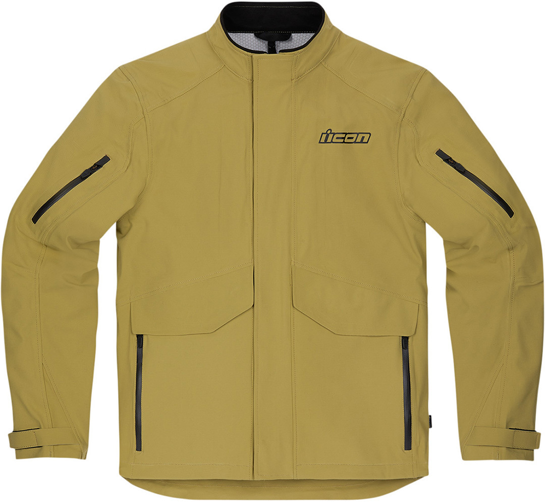 Icon Stormhawk WP Motorrad Textiljacke beige XL Abbildung 1