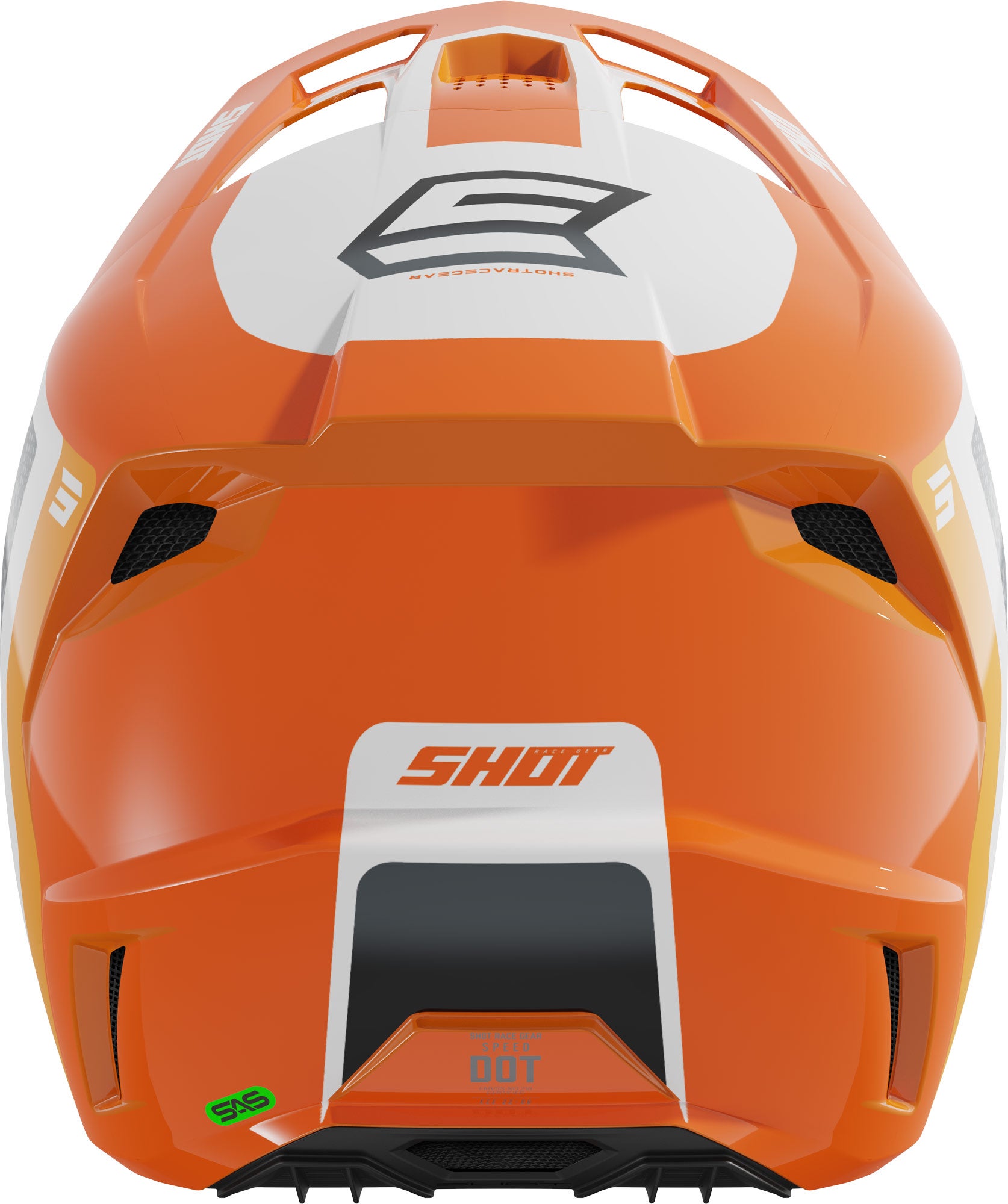 Shot Speed Hybrid Motocross Helm orange M (57/58) Abbildung 3