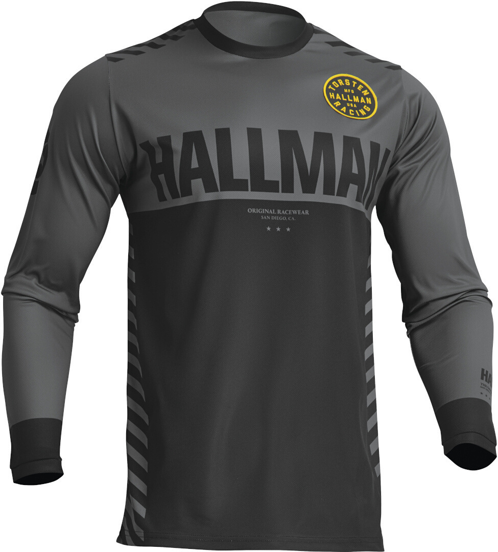 Thor Hallman Differ Slice Maillot de motocross Gris foncé/Noir 3XL Figure 1