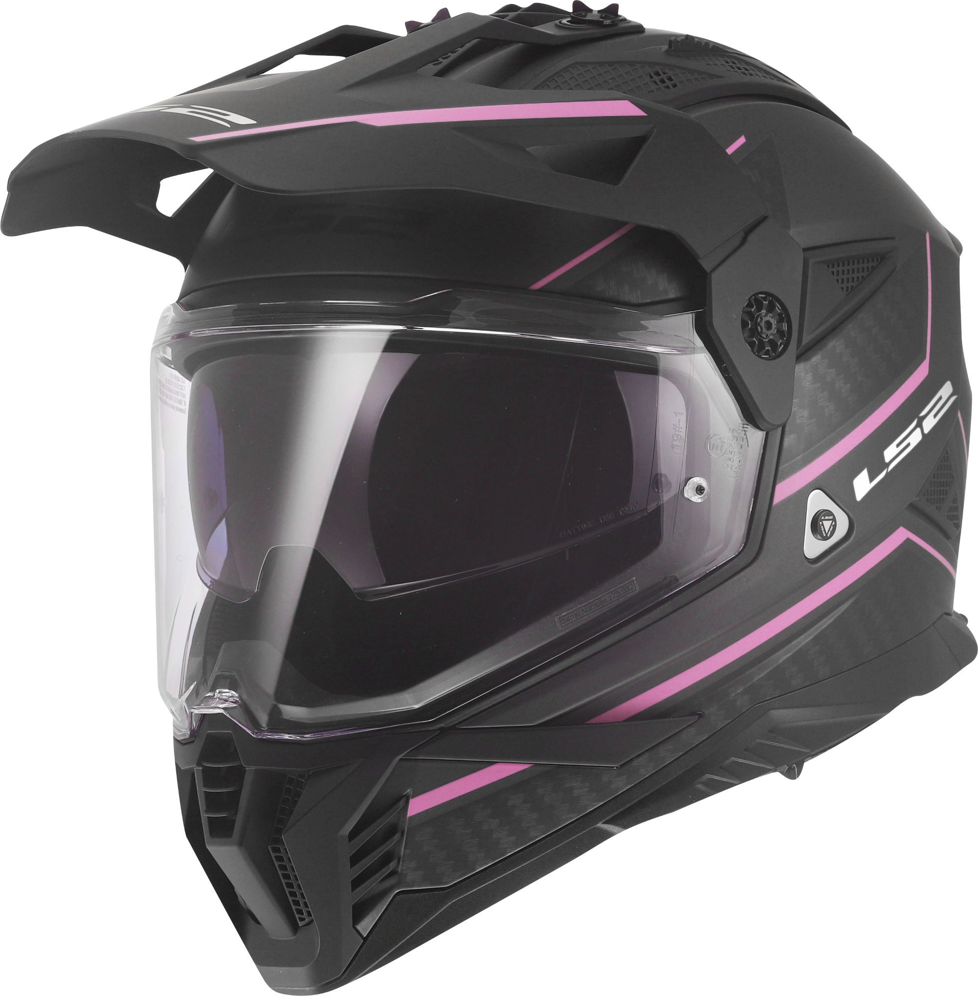 LS2 MX702 Pioneer II Atron Cască Enduro Gri/roz L (59/60) Figura 1
