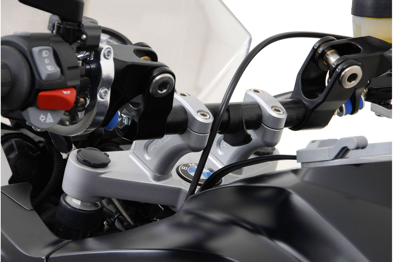 Spatele barei SW-Motech - H=20 mm. Spate 30 mm. Argintiu. BMW R1200GS. Figura 2