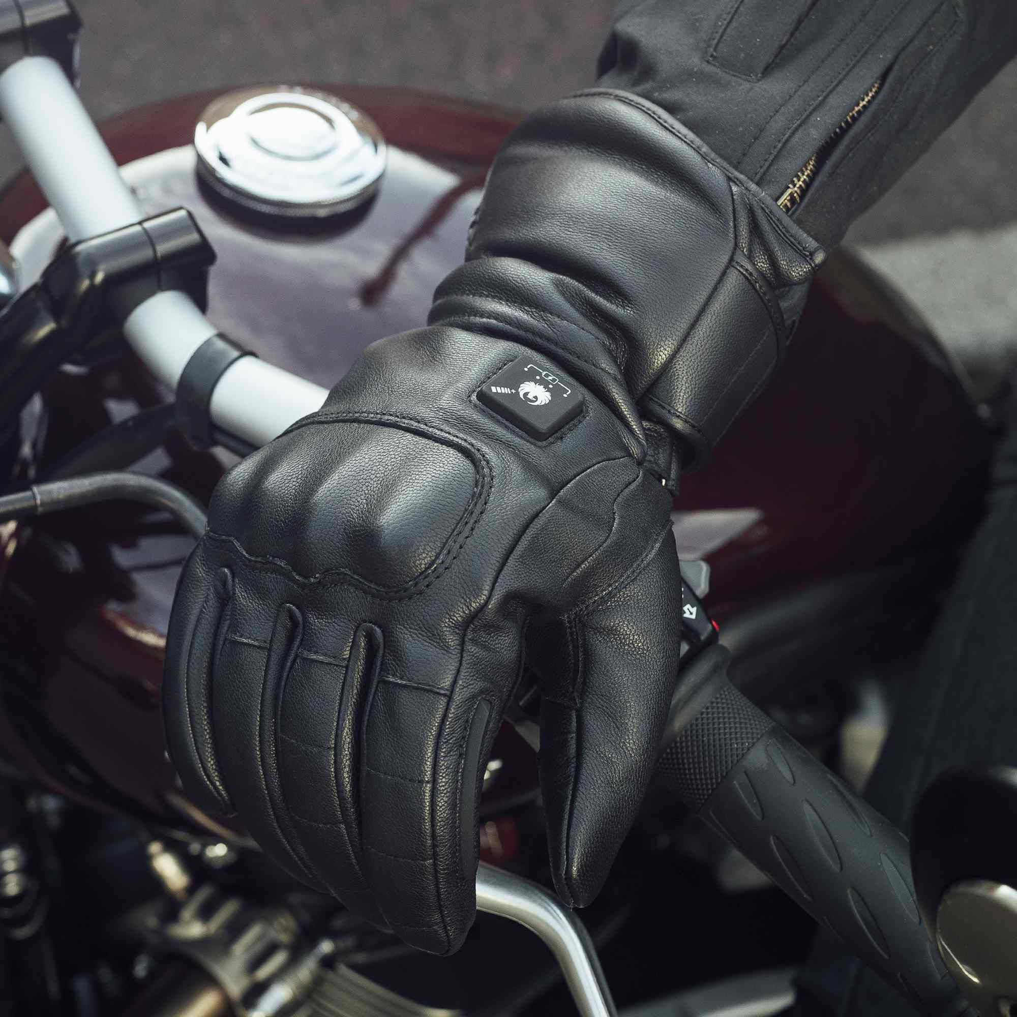 Merlin Bednell D3O opvarmet vandtæt motorcykelhandsker Sort L Figur 7