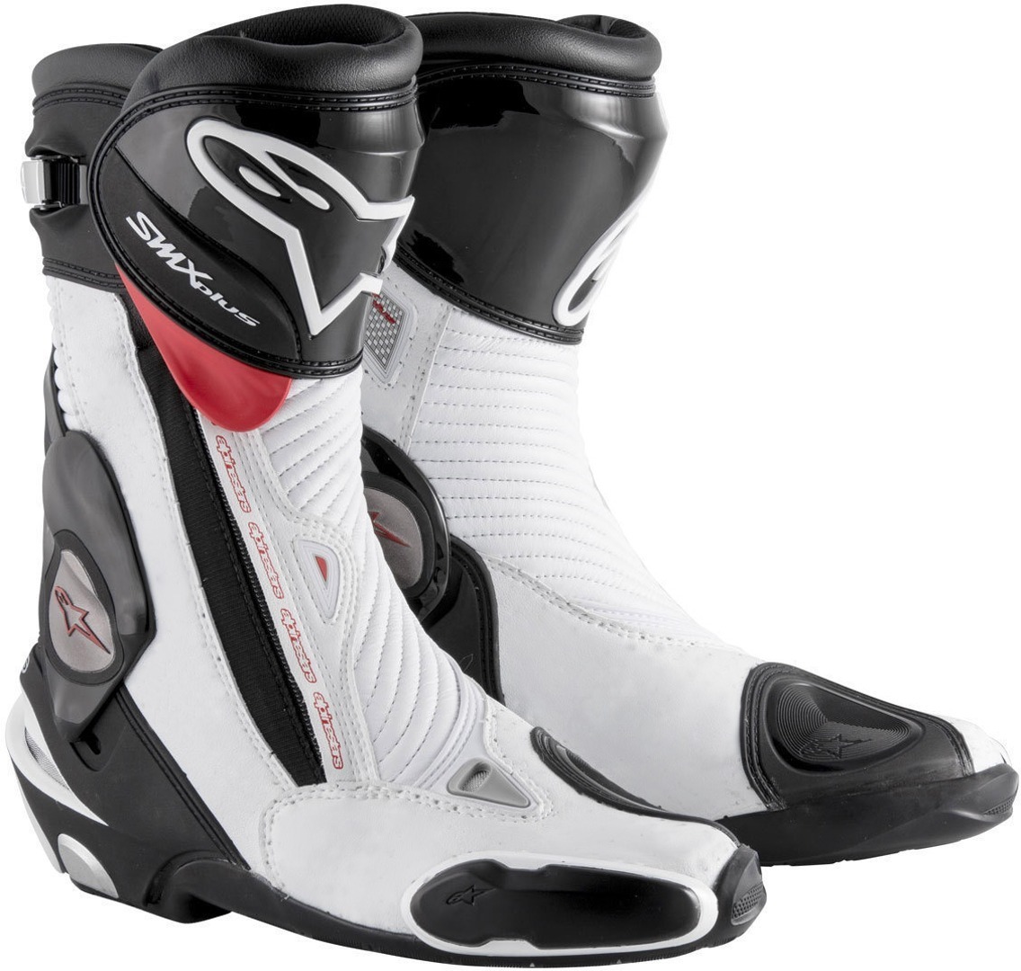 Alpinestars S-MX Plus Motorcycle Boots 2015 black/white/red 42 Figure 1