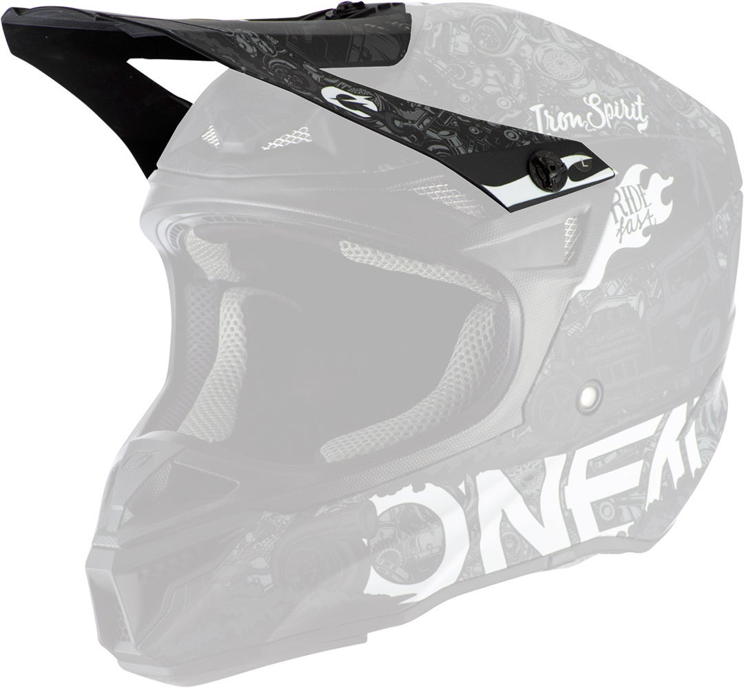 Oneal 5Series Polyacrylite HR Motokrosová přilba černobílá XS (53/54) Obrázek 5