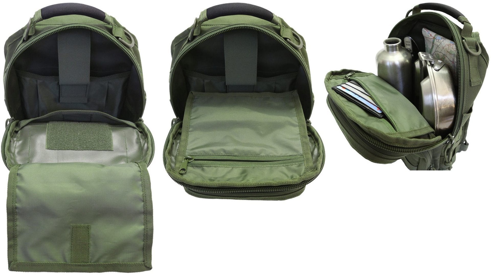 Brandit US Cooper Sling Ryggsäck Oliv One size Figur 3